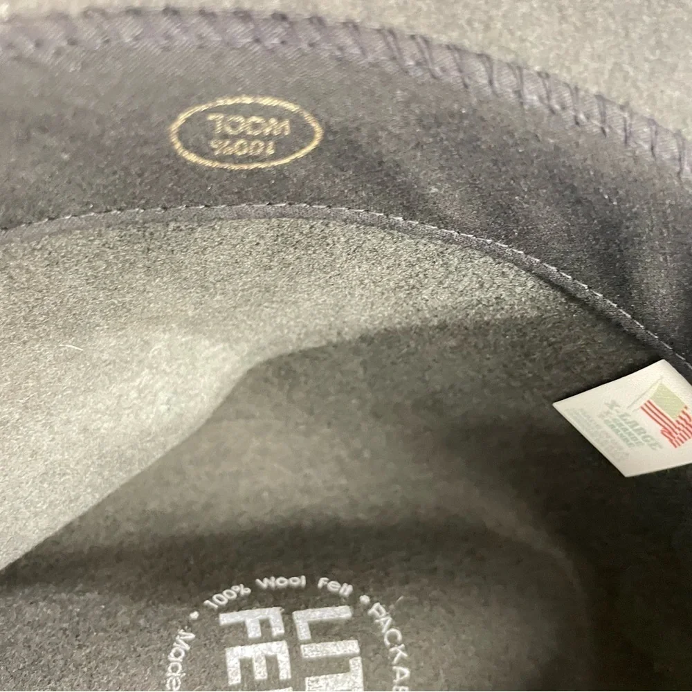 Litefelt Charlie Stingy Brim Fedora Sark Gray size XL 100% Wool